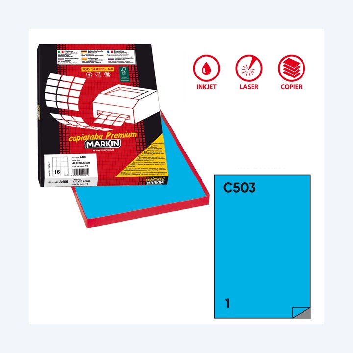 Etichette adesive C/503 in carta — 49695 | Ecotempo