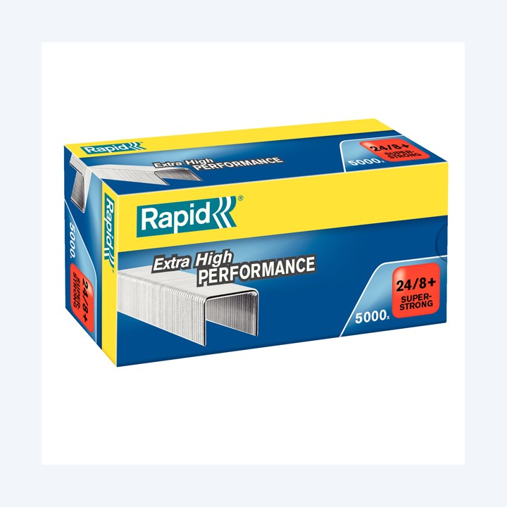 Punti Rapid Super Strong 24/8+ acciaio — 49705 | Ecotempo
