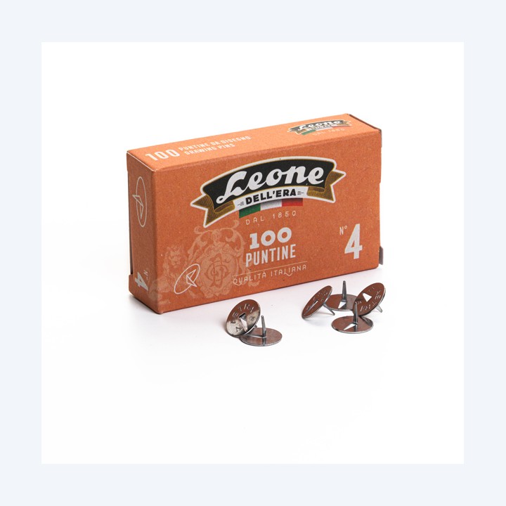LEONE DELL'ERA Puntine n. 4 acciaio — 49774 | Ecotempo