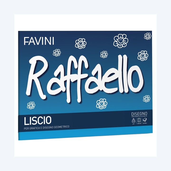 Album Raffaello 24 x 33 cm 100gr 20 fogli liscio Favini | Ecotempo