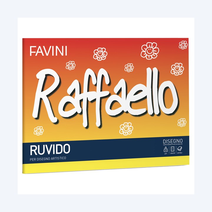 Album Raffaello 24 x 33 cm 100gr 20 fogli ruvido Favini | Ecotempo