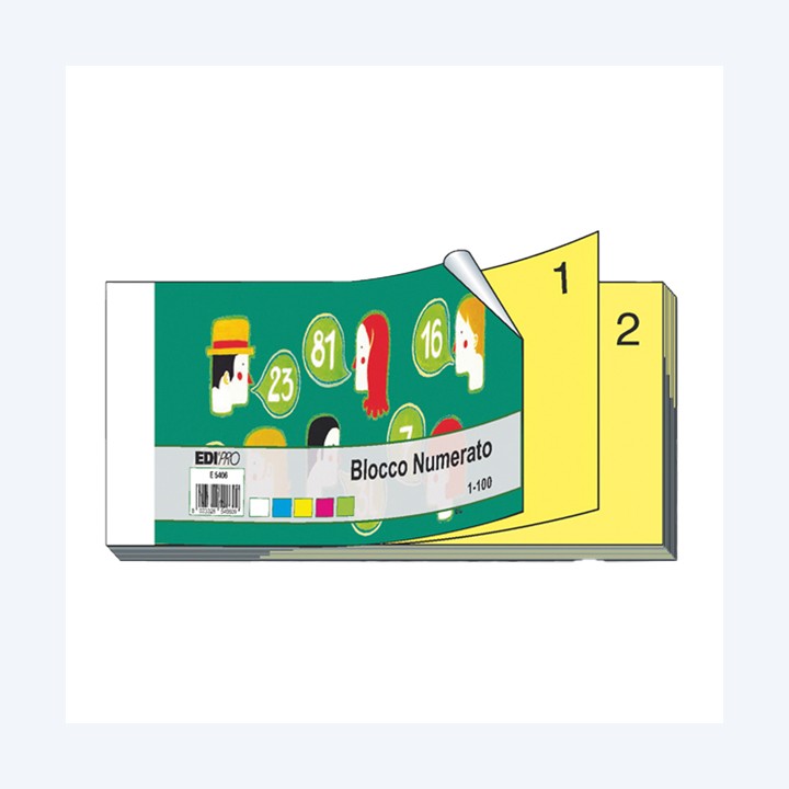 Blocco numerato 1/100 matrice+figlia — 50249 | Ecotempo