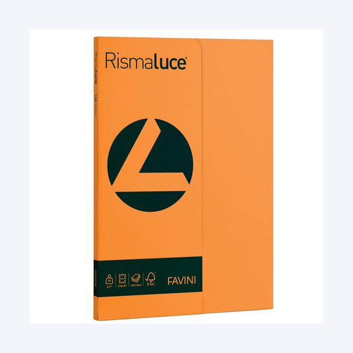 Carta Rismaluce Small A4 90 gr arancio — 50565 | Ecotempo