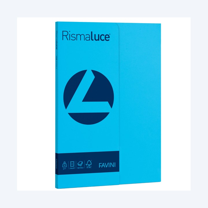 Carta Rismaluce Small A4 90 gr azzurro — 50568 | Ecotempo