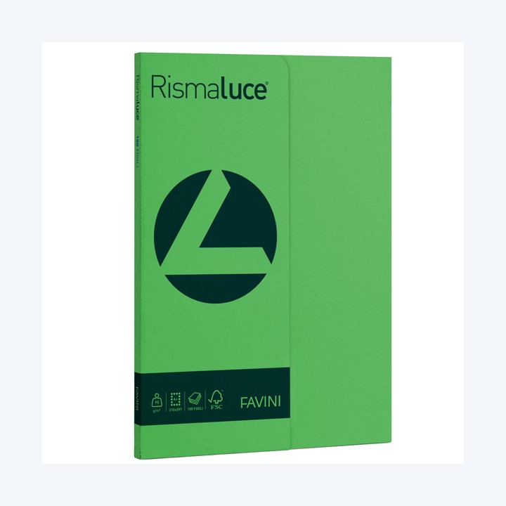 Carta Rismaluce Small A4 90 gr verde 60 — 50569 | Ecotempo
