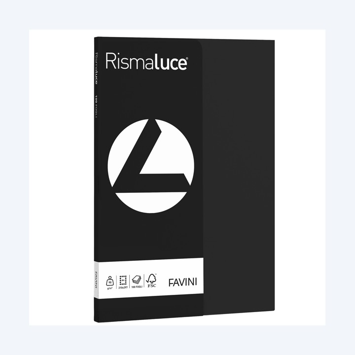 Carta Rismaluce Small A4 90 gr nero 63 — 50572 | Ecotempo