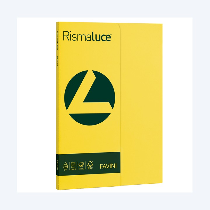 Carta Rismaluce Small A4 200 gr giallo — 50574 | Ecotempo