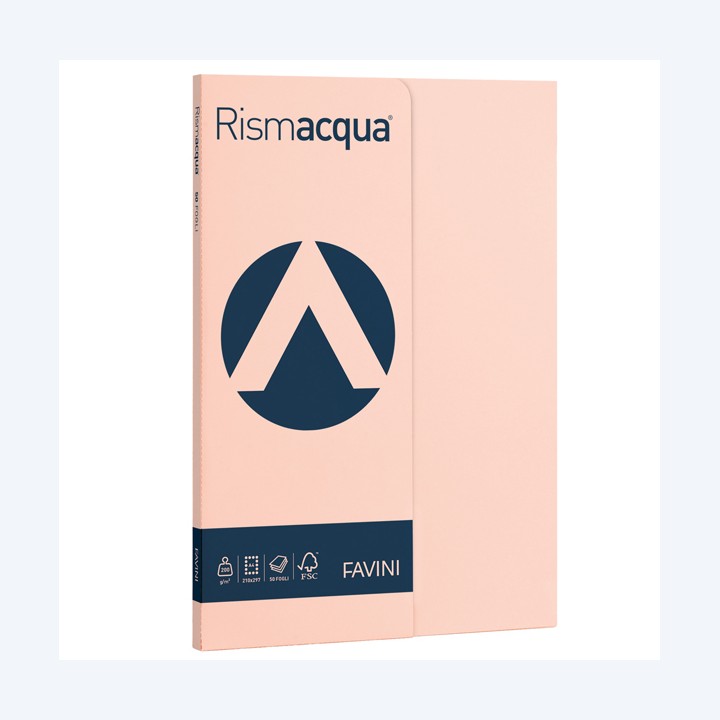 Carta Rismacqua Small A4 200 gr salmone — 50602 | Ecotempo