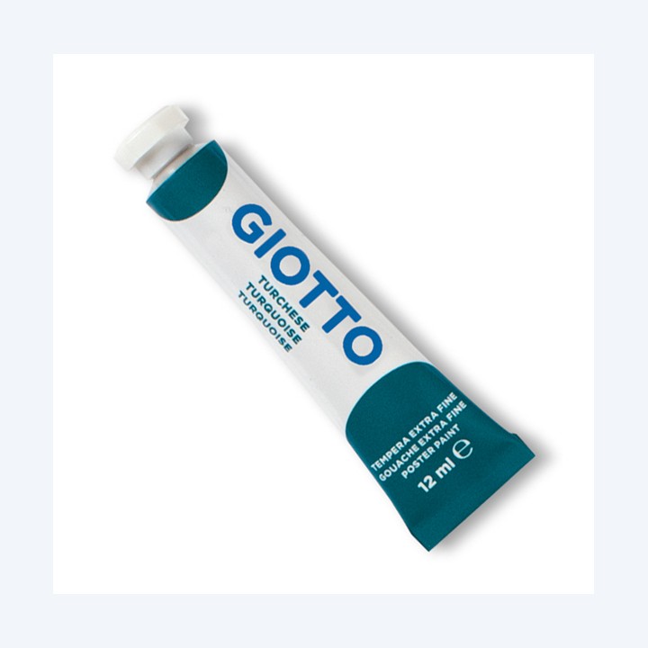 Tempera Tubo 4 12ml turchese Giotto | Ecotempo