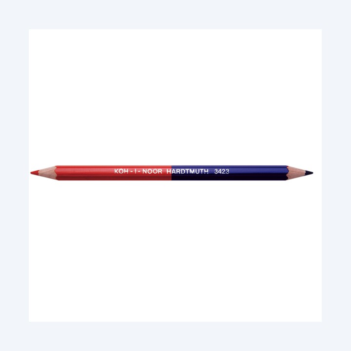 Matita bicolore grossa rosso/blu — 51229 | Ecotempo
