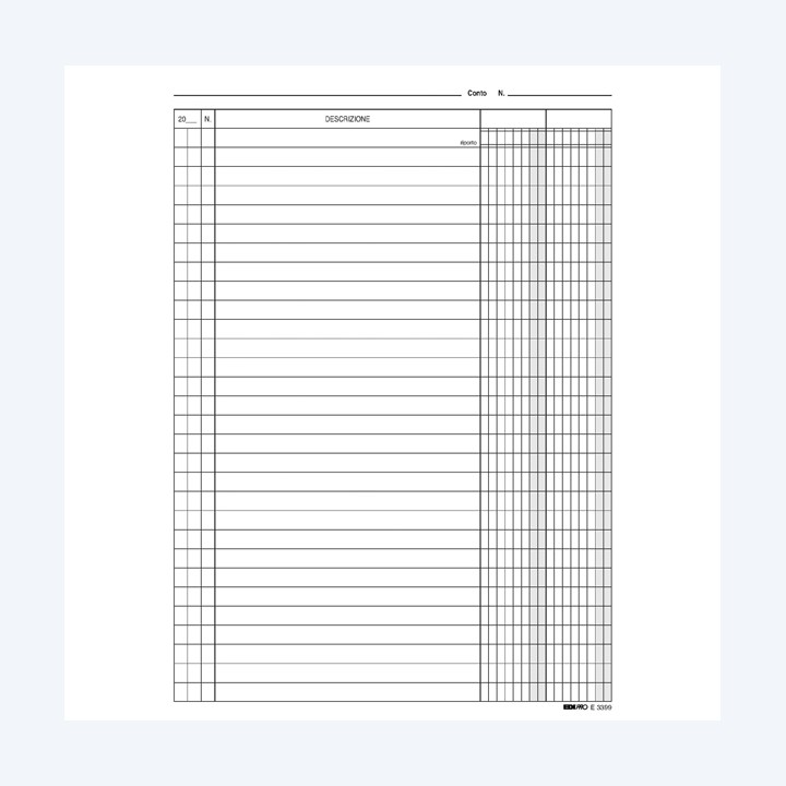 Schede 2 colonne 24 x 17 cm (verticale) — 51281 | Ecotempo