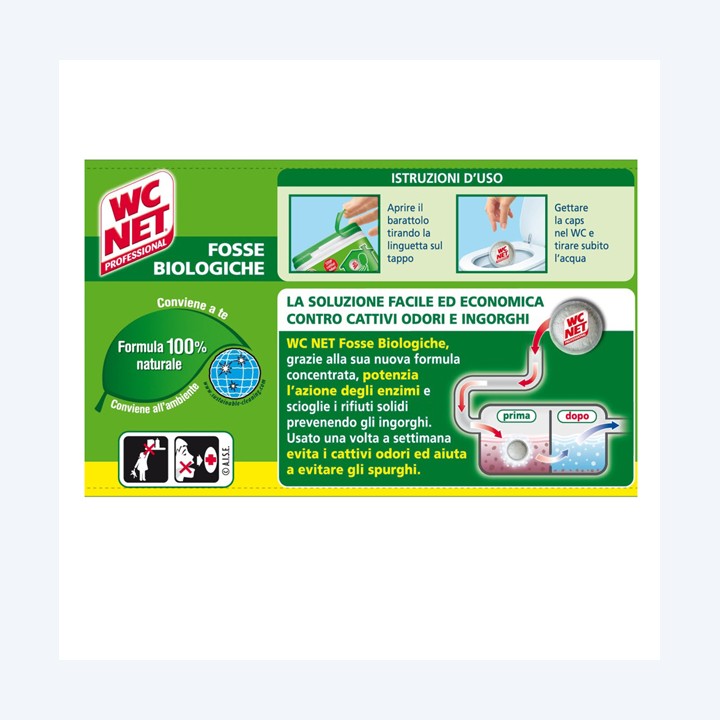 Fosse Biologiche 12 capsule da 216 gr WC Net | Ecotempo