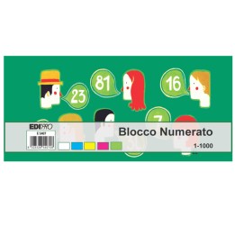 Blocchi numerati (1/1000) 5 colori — 51443 | Ecotempo