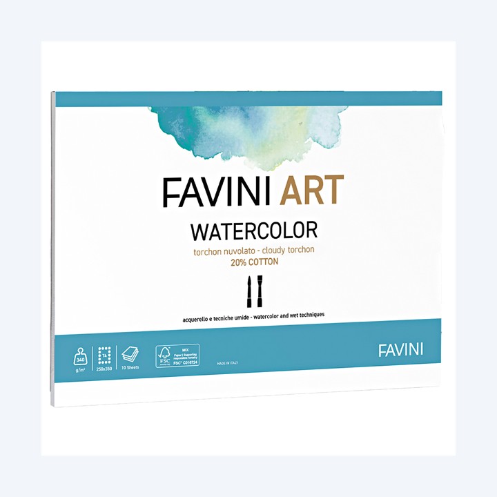 Album Acquerello 35 x 50 cm 340 gr 10 fogli Favini | Ecotempo
