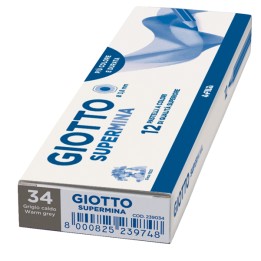Pastello Supermina mina 4 mm grigio caldo 34 Giotto | Ecotempo