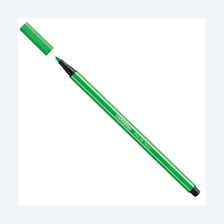 Pennarello Pen 68 verde neon 033 Stabilo | Ecotempo