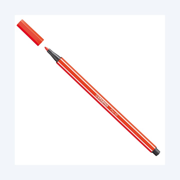 Pennarello Pen 68 rosso chiaro 40 Stabilo | Ecotempo