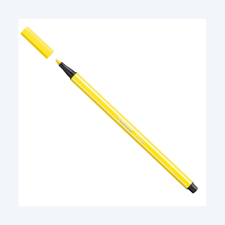 Pennarello Pen 68 giallo limone 24 Stabilo | Ecotempo