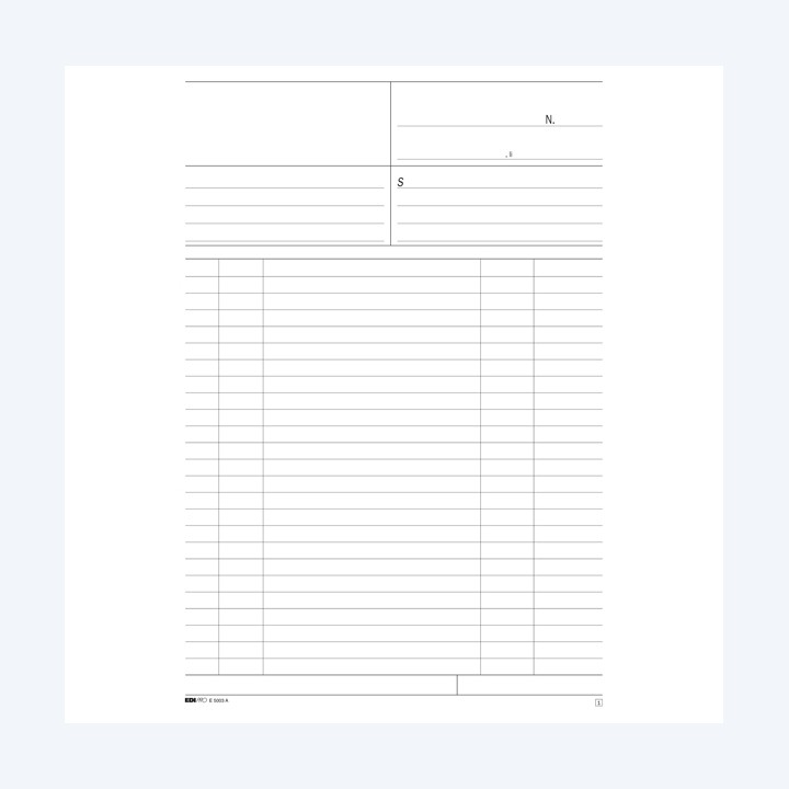 Blocco multiuso bianco 50/50 fogli — 51913 | Ecotempo