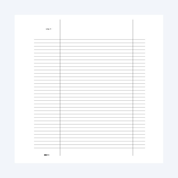 Registro libro soci 31 x 24,5cm 92pg numerate Edipro | Ecotempo