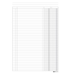 Registro a 2 colonne 31 x 24cm 100 fogli Edipro | Ecotempo