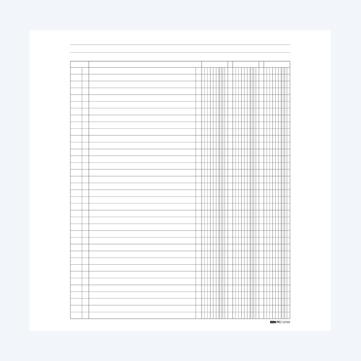 Registro a 3 colonne 31 x 24cm 100 fogli Edipro | Ecotempo