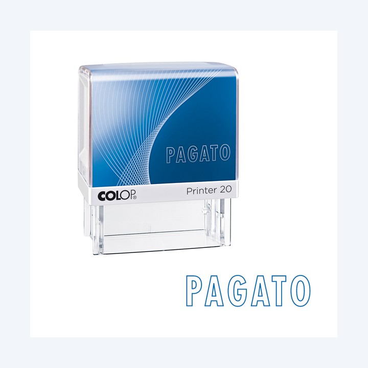 Timbro Printer 20/L G7 PAGATO 14 x 38 — 53183 | Ecotempo