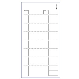 Blocco comande a 7 tagliandi 25/25 — 53572 | Ecotempo