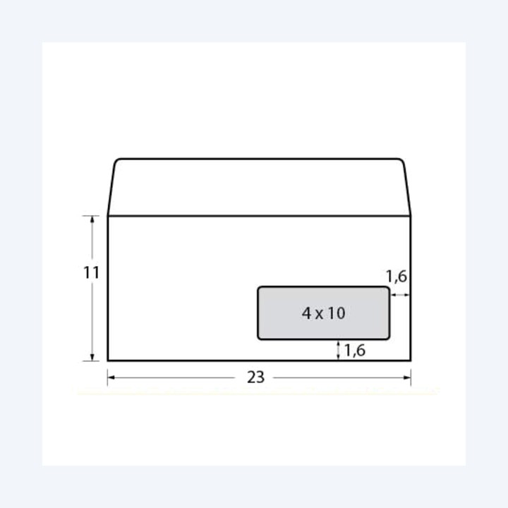 Busta Eco Strip Laser FSC con finestra — 53697 | Ecotempo