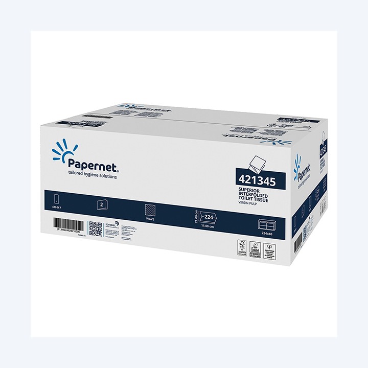 Carta igienica interfogliata 18 gr — 54975 | Ecotempo