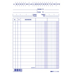 Schede 2 colonne 15 x 10,5 cm verticale — 55416 | Ecotempo