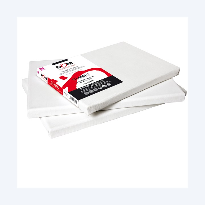 Tela pittura Classic 30 x 40 cm bianco DOM | Ecotempo