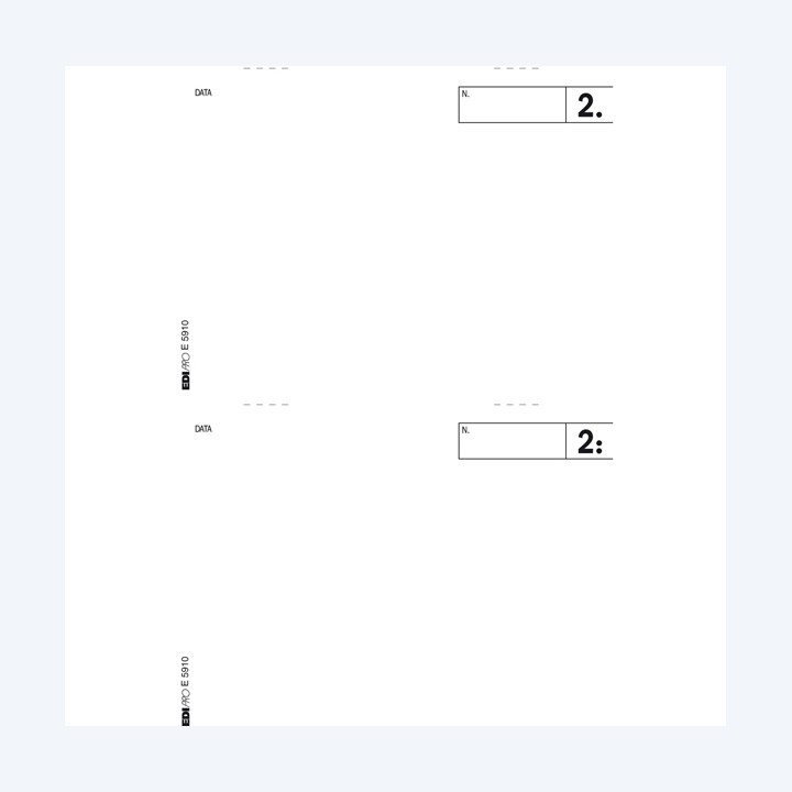 Blocco comande a 2 tagliandi 25/25 — 55557 | Ecotempo