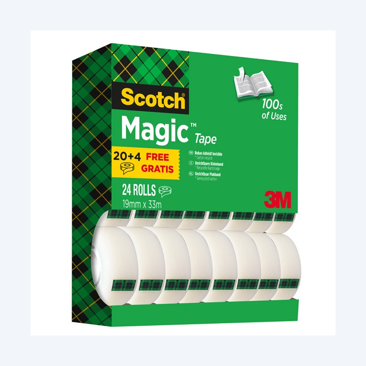 Nastro adesivo Magic 810 19 mm x 33 m — 56458 | Ecotempo