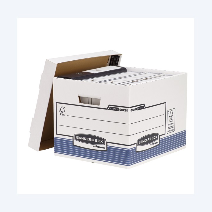 Scatola archivio Bankers Box System con — 56586 | Ecotempo
