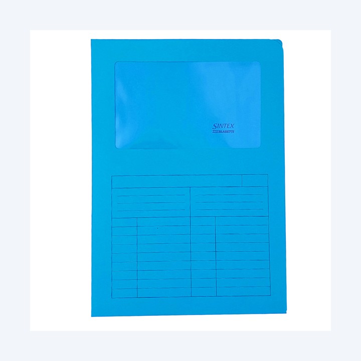 Cartellina a L con finestra Sintex 120 — 56627 | Ecotempo