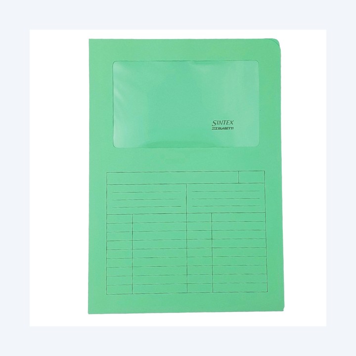 Cartellina a L con finestra Sintex 120 — 56628 | Ecotempo