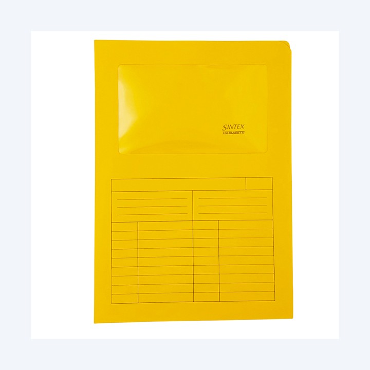 Cartellina a L con finestra Sintex 120 — 56630 | Ecotempo