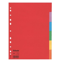 Separatore Economy 6 tasti cartoncino — 56708 | Ecotempo