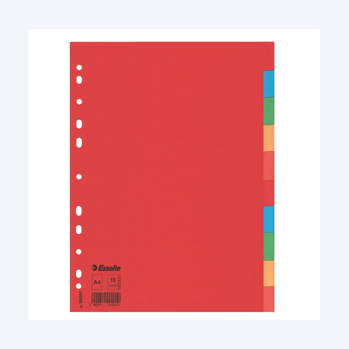 Separatore Economy 10 tasti cartoncino — 56709 | Ecotempo
