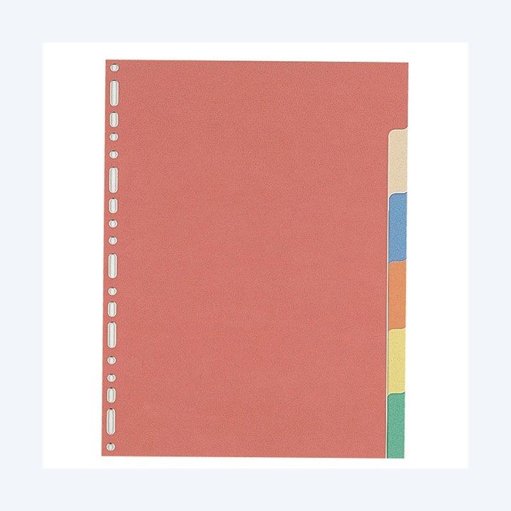 Separatore 6 tacche cartoncino colorato — 56711 | Ecotempo