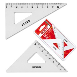 Coppia squadra Profil 45/60gradi 12cm alluminio Arda | Ecotempo