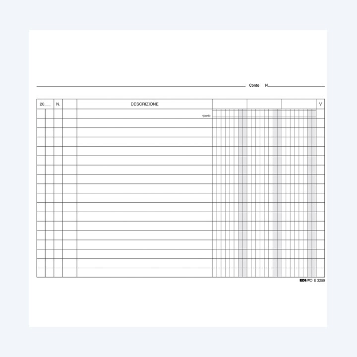 Schede 3 colonne 15 x 21 cm orizzontale — 56802 | Ecotempo