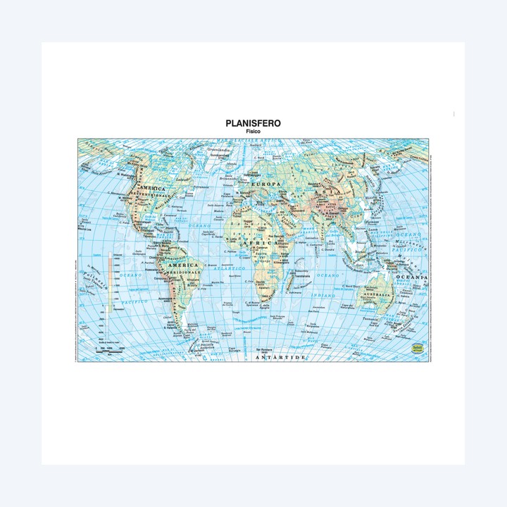 Carta geografica Mondo scolastica — 56943 | Ecotempo