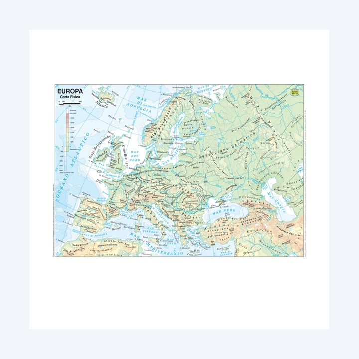 Carta geografica Europa scolastica — 56944 | Ecotempo