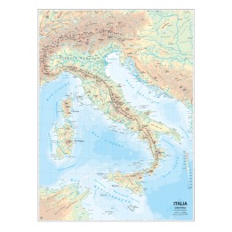 Carta geografica Italia scolastica murale Belletti | Ecotempo