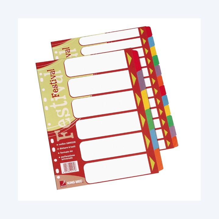 ESSELTE Separatore Festival 12 tasti — 57021 | Ecotempo