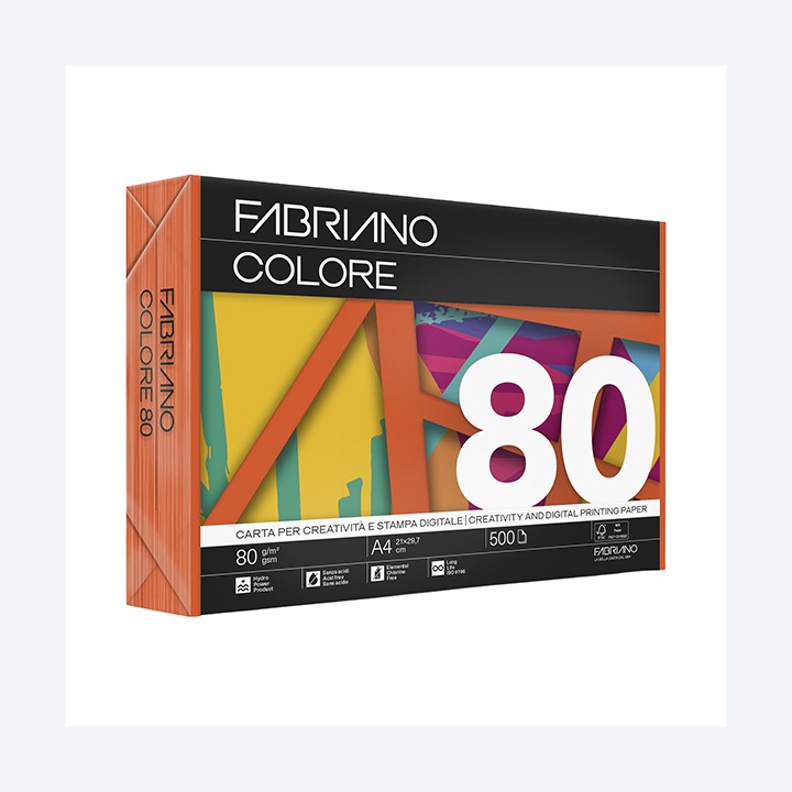 Carta Fabriano Colore A4 80 gr colori — 57165 | Ecotempo