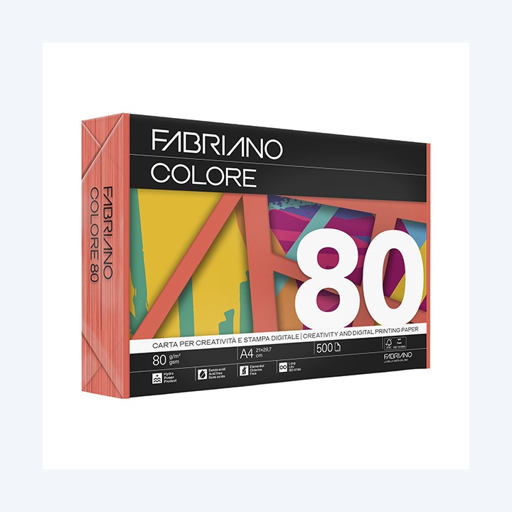 Carta Fabriano Colore A4 80 gr colori — 57168 | Ecotempo