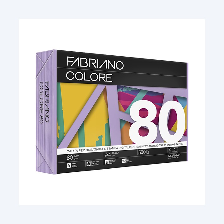 Carta Fabriano Colore A4 80 gr colori — 57170 | Ecotempo
